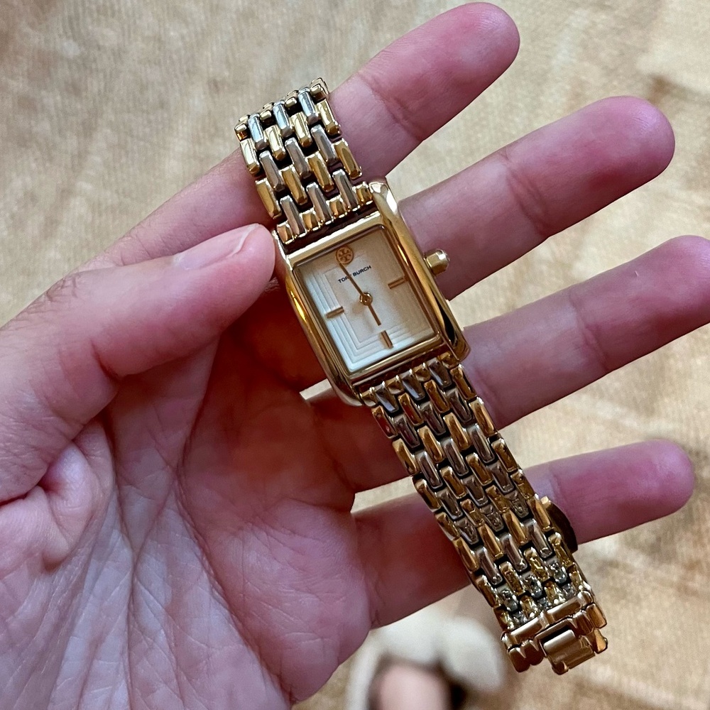 Eleanor Mini Two-Tone Stainless Steel Bracelet Watch Yellow Gold